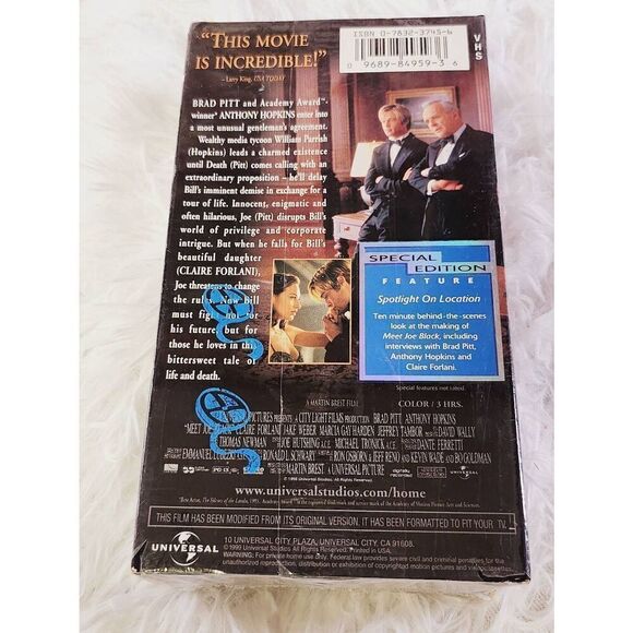 Meet Joe Black VHS- sealed - Picture 5 of 6